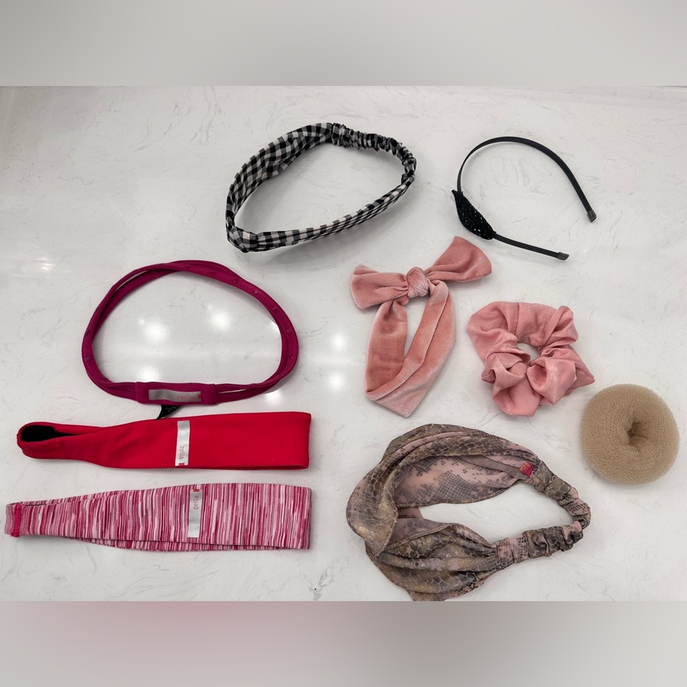 Lot of Hair Accessories Tasha Cara New York Zella Donut Headband Scrunchie Wrap